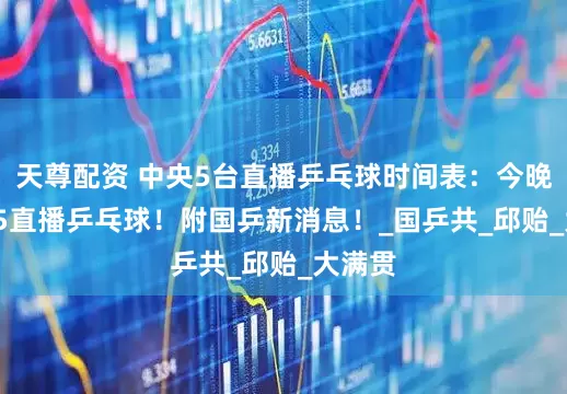 天尊配资 中央5台直播乒乓球时间表：今晚CCTV5直播乒乓球！附国乒新消息！_国乒共_邱贻_大满贯