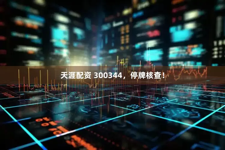 天涯配资 300344，停牌核查！